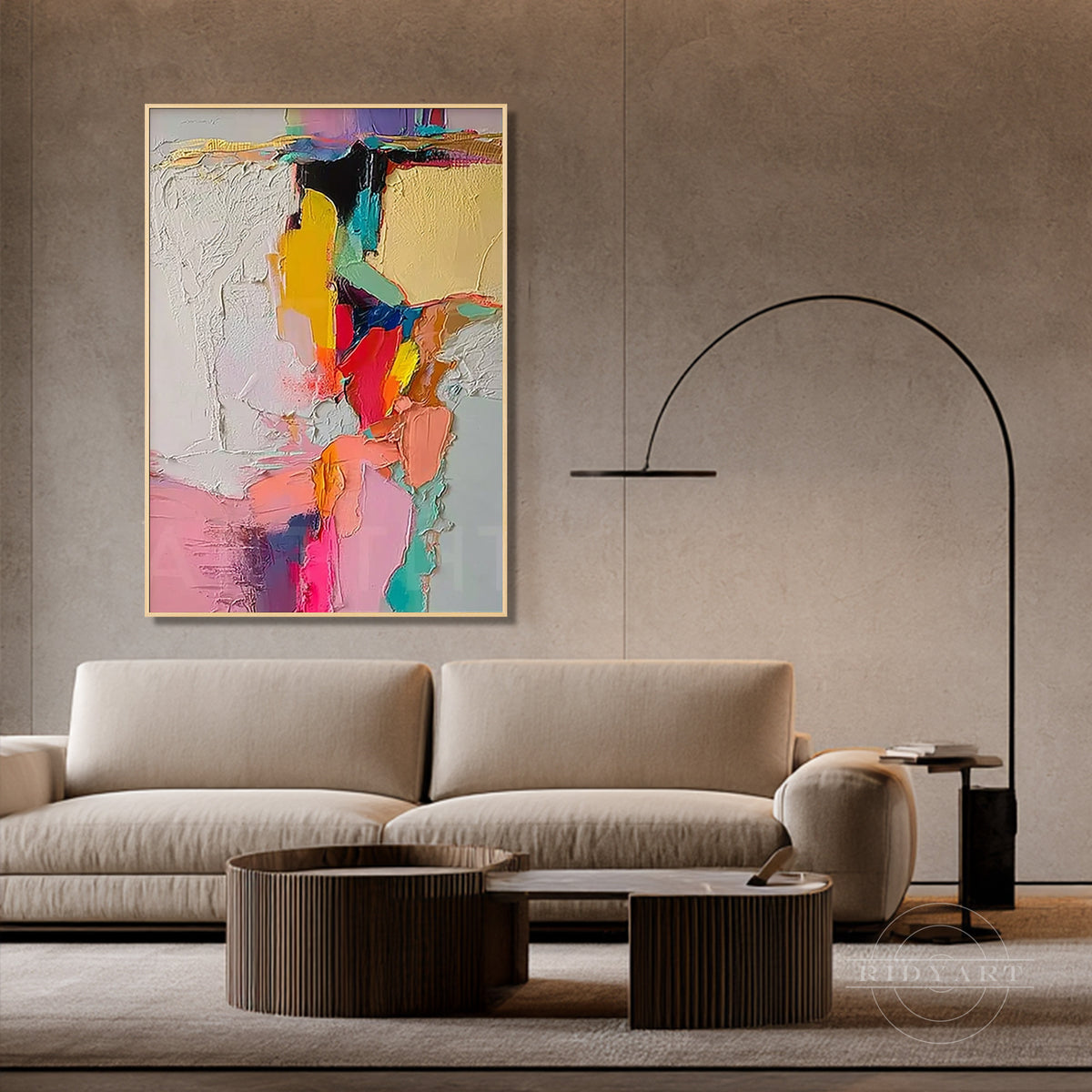 Arte de parede abstrata_ART886