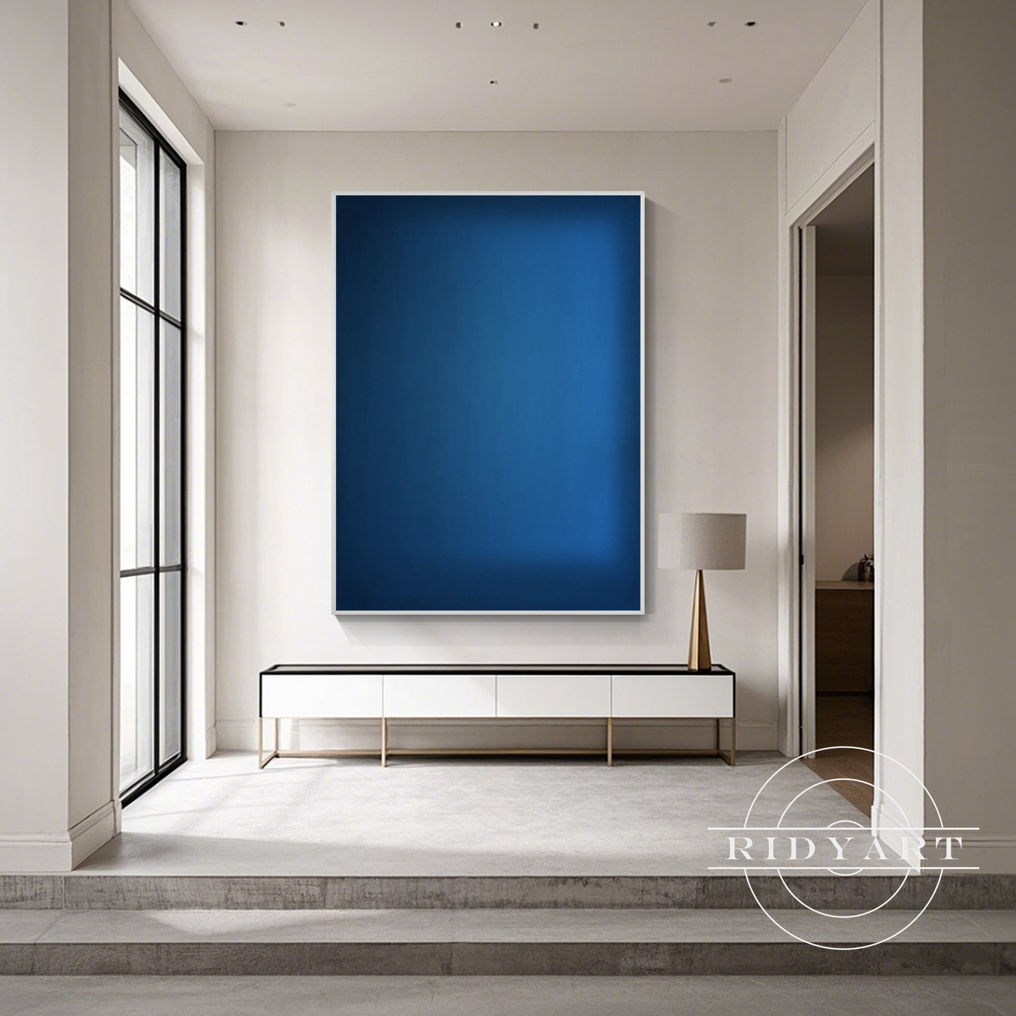 
Modern navy ombre wall decor