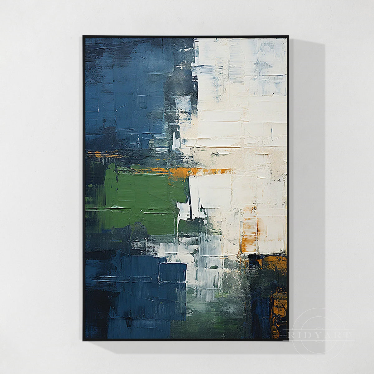 Navy blue Green Art