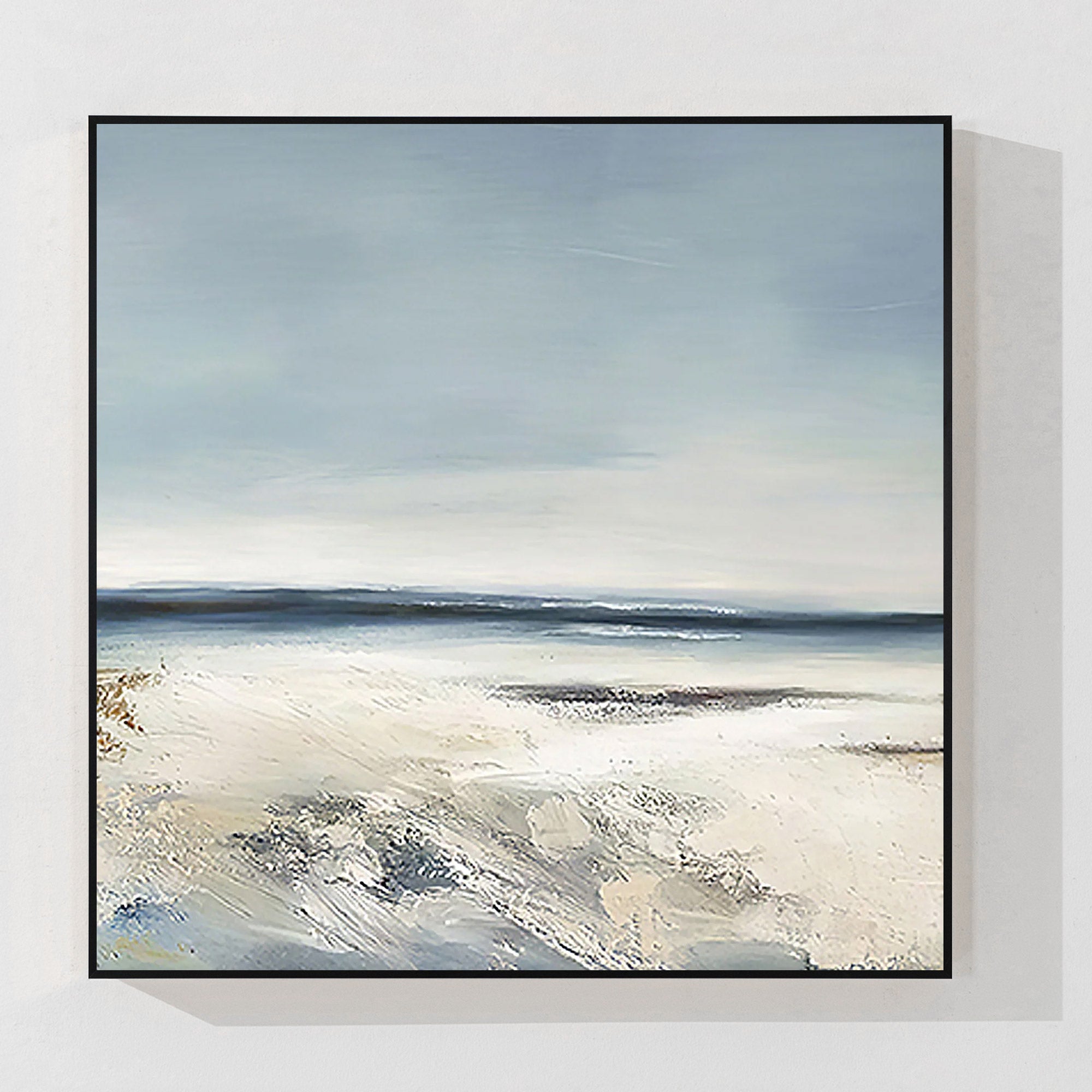 Gorgeous White-Sand Beaches Sea Oil Painting