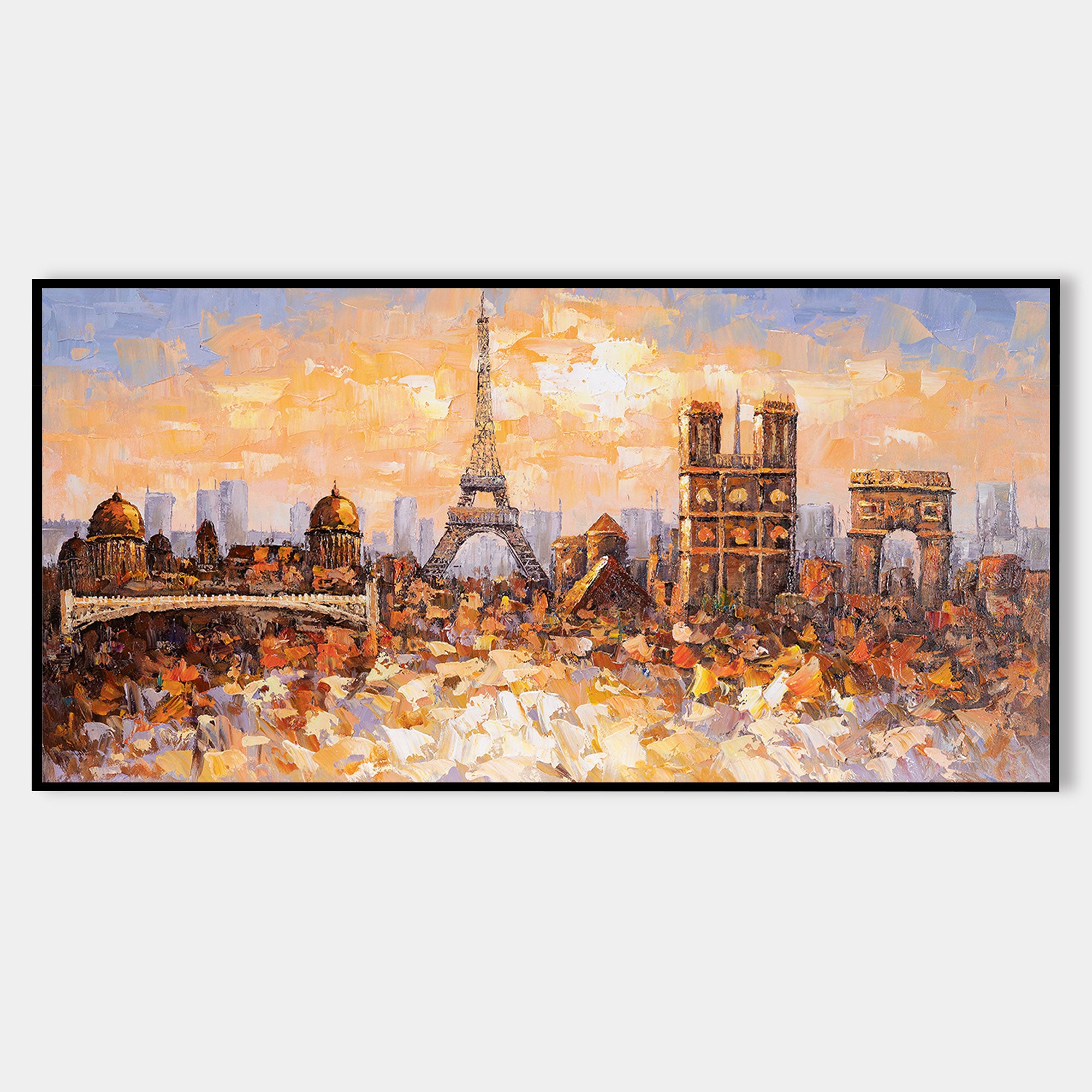 paris skyline painting