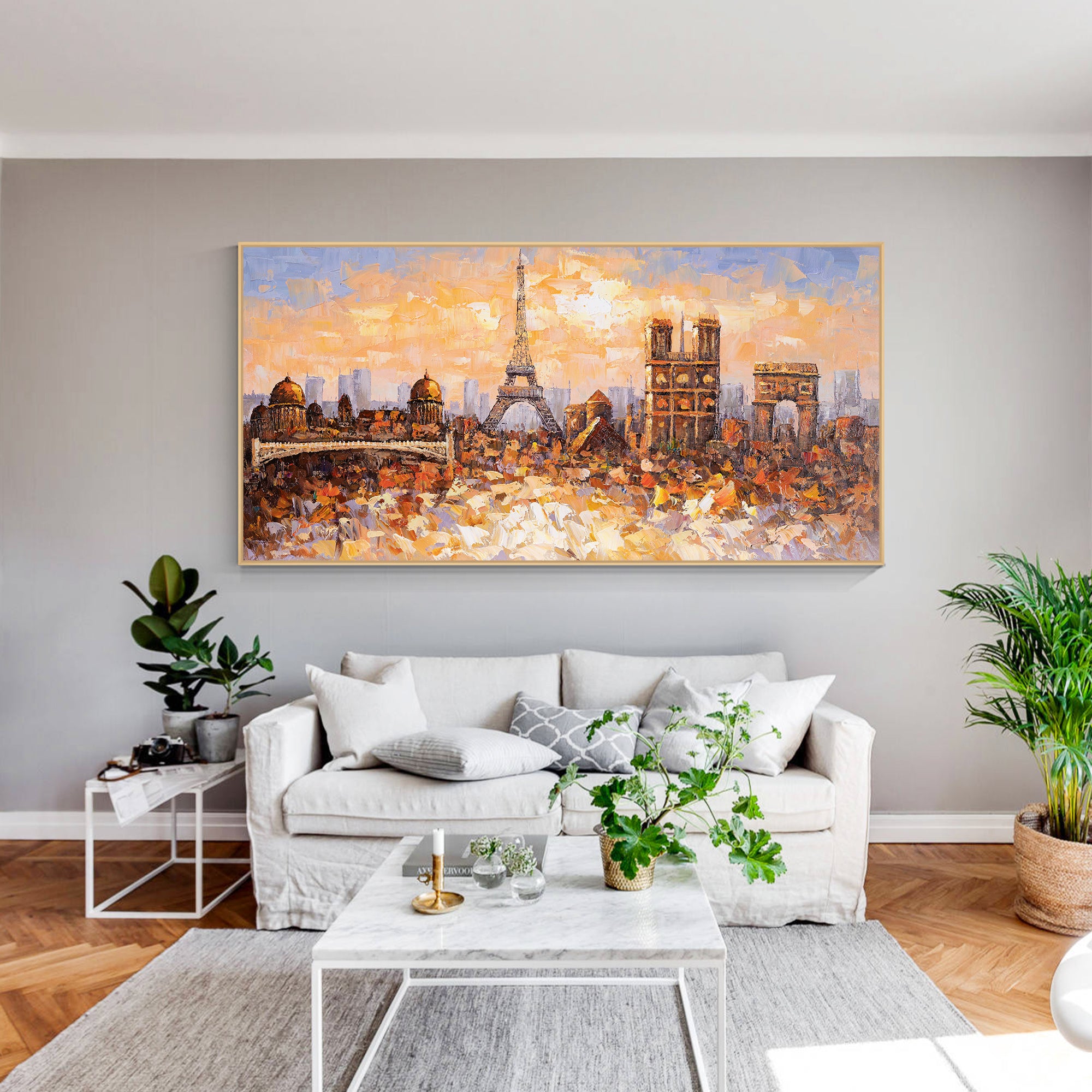 paris skyline painting