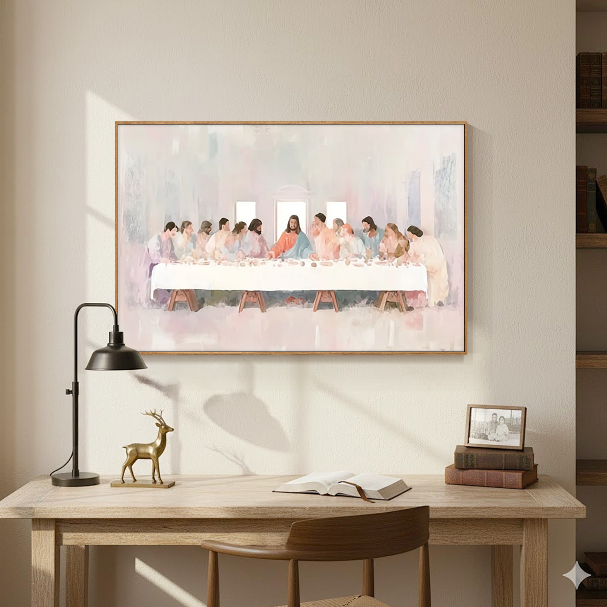 vibrant last supper religious artwork