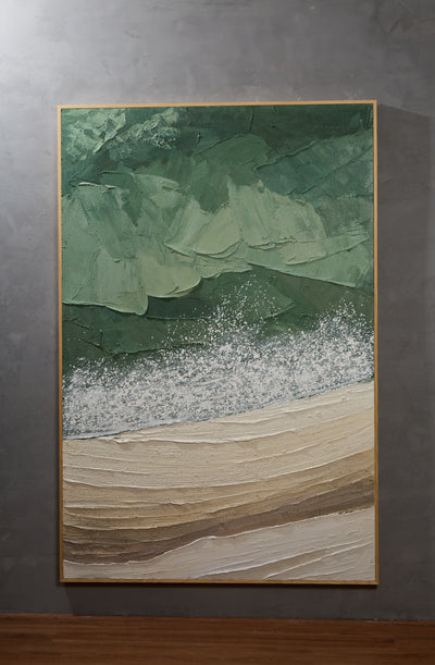 olive-green-sand-beige-3d-textured-canvas-wall-art