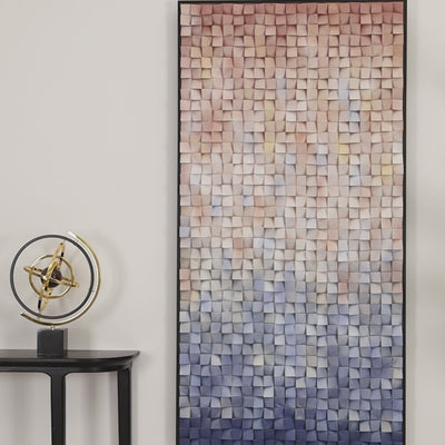 large wood cube wall art