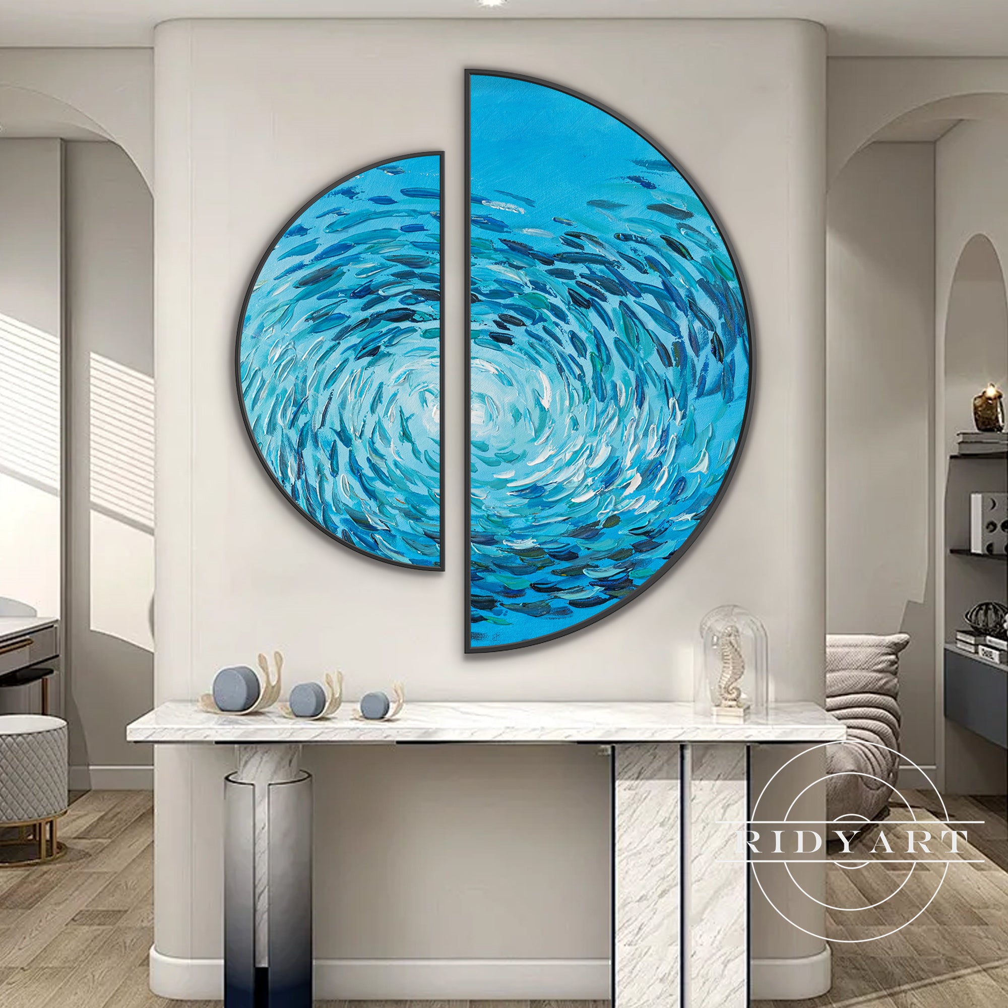 Nautical theme ocean fish decor