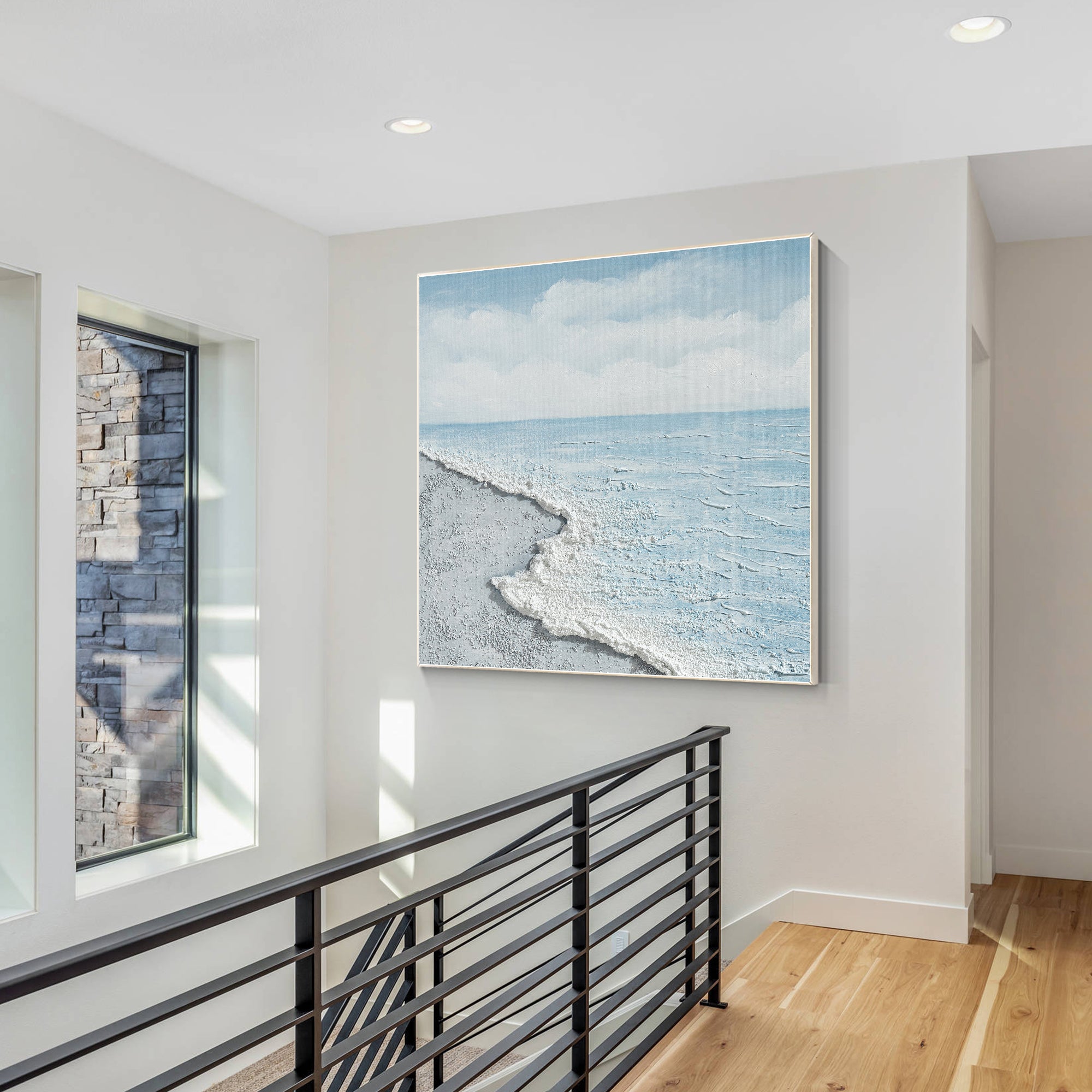 seascape canvas with 3D textured