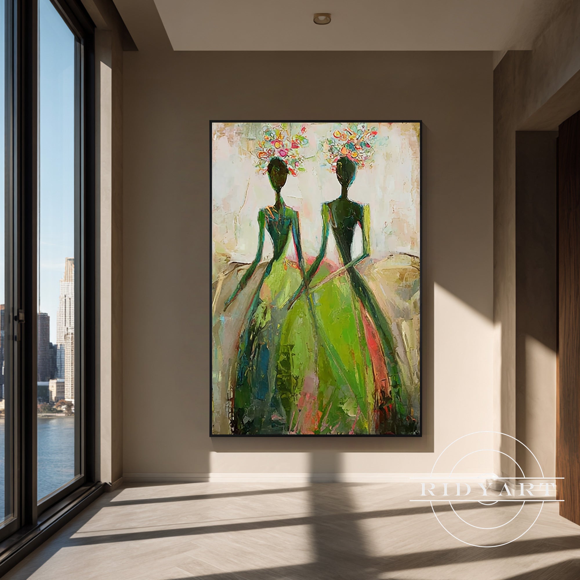 colorful figurative woman 