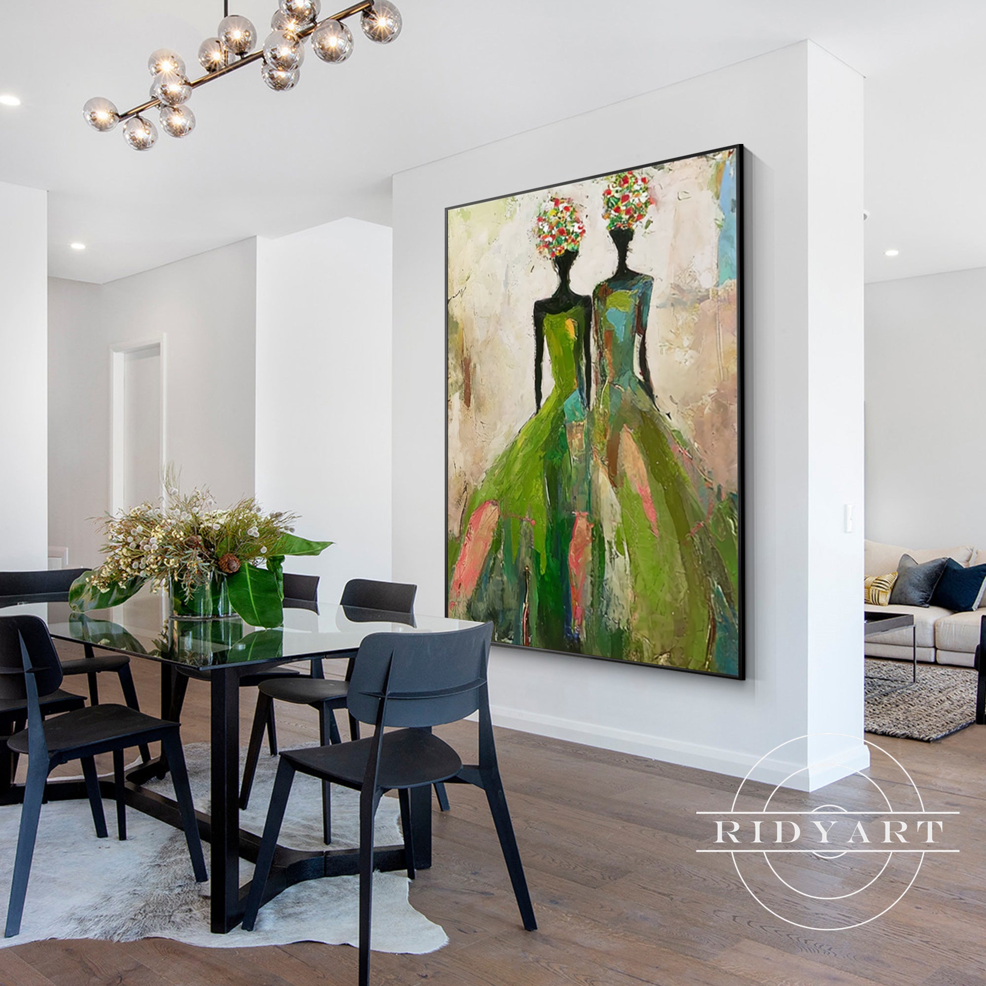 modern abstract woman painting